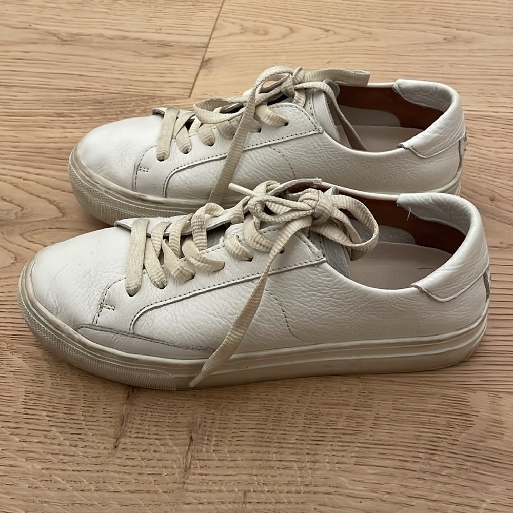 Soludos Ibiza platform sneaker white leather
shoe womens size 6 EUC - Picture 3 of 5